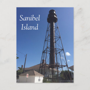 Sanibel Island Lighthouse-vykort Vykort
