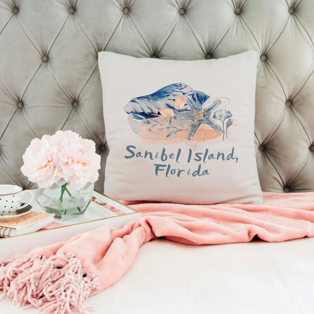 Sanibel Island Snigelskal  Kudde (Skapare uppladdad)