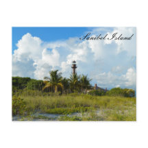 Sanibel Lighthouse Beach-vykort