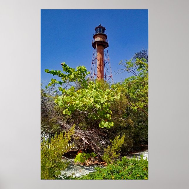 Sanibel Lighthouse under Clear Himmel Poster (Framsidan)