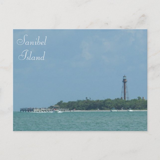 Sanibel Lighthouse-vykort Vykort (Framsida)