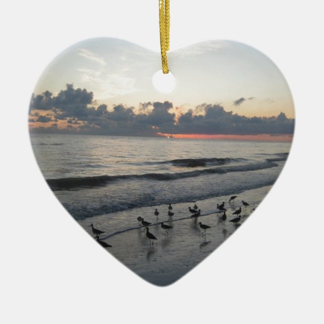 Sanibel ö, FL Julgransprydnad Keramik (Framsidan)