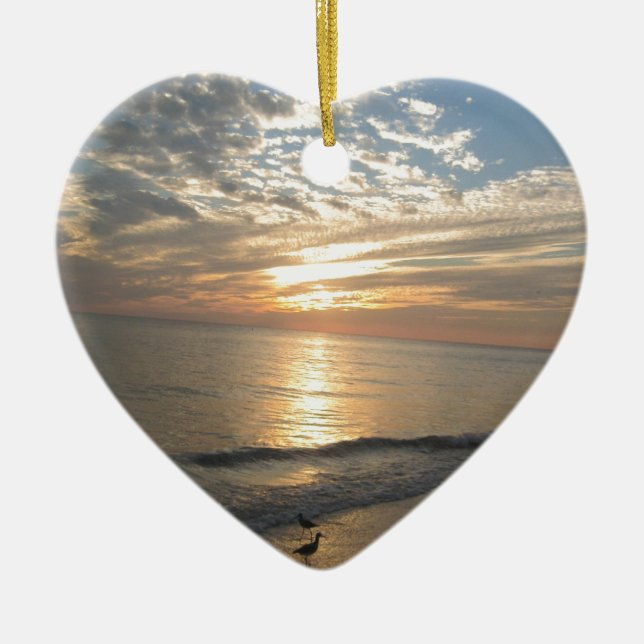 Sanibel ö, Florida Julgransprydnad Keramik (Framsidan)