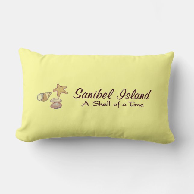 Sanibel ö, Florida snäckor Lumbarkudde (Framsida)