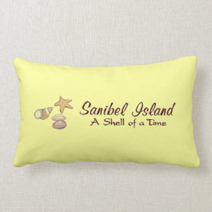 Sanibel ö, Florida snäckor Lumbarkudde