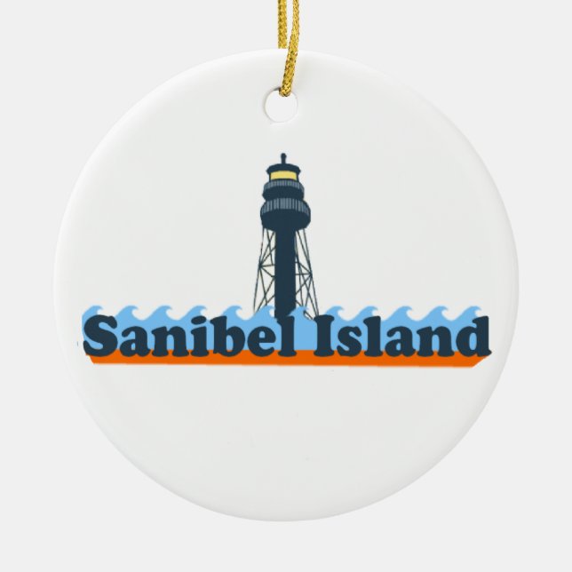 Sanibel ö julgransprydnad keramik (Framsidan)