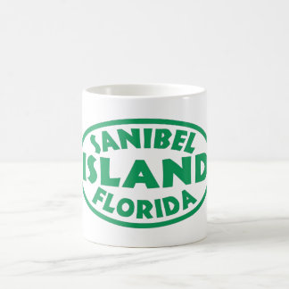 Sanibel öFlorida grön oval Kaffemugg