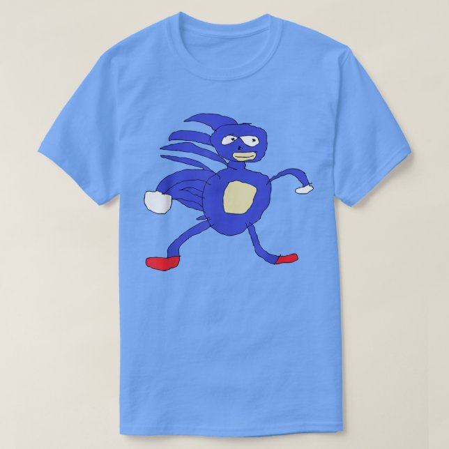 Sanic Hegehog   Gotta Go Fast Sanik Paint Meme  T Shirt (Design framsida)