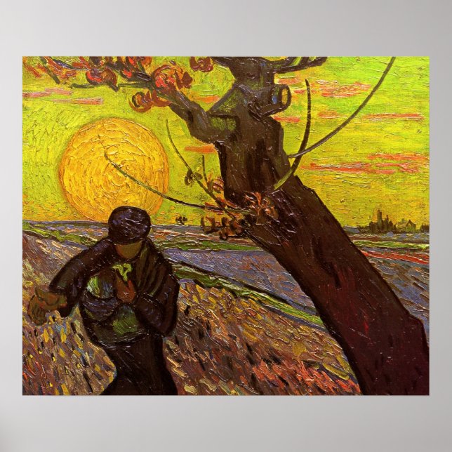 Såningsmannen av Vincent van Gogh Poster (Framsidan)