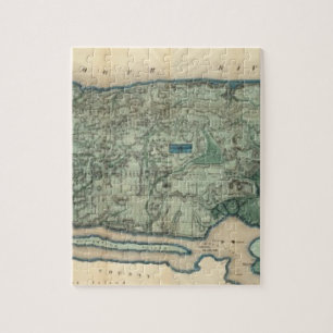 Sanitära och topografiska Karta i New York City Pussel