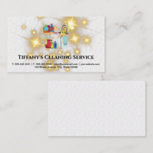 Sanitisering av varor Guld Gnistra Tiles Visitkort
