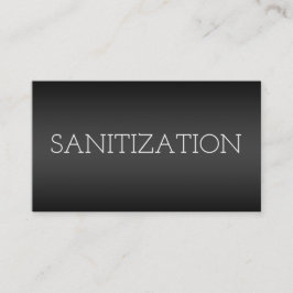 Sanitization Disinfectant Black Visitkort