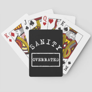 Sanity överskattad jumbo som leker kort casinokort