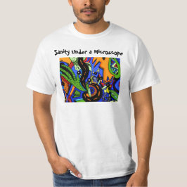 Sanity under ett mikroskop t-shirt
