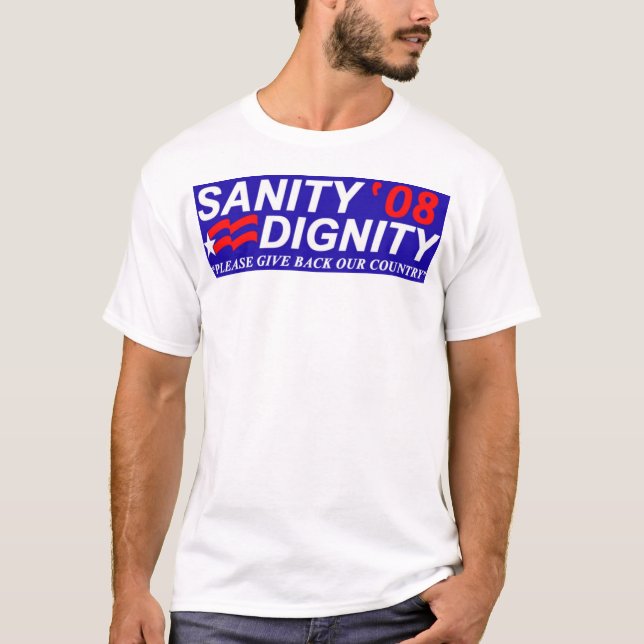 Sanity/värdighet '08 tee shirt (Framsida)