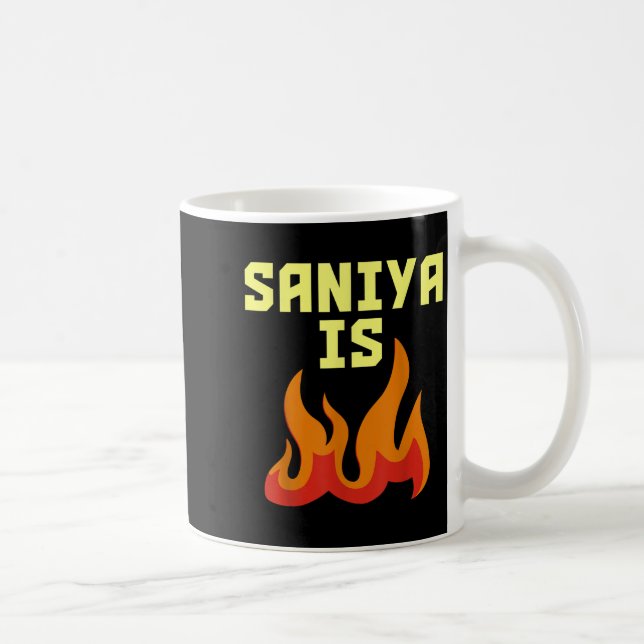 Saniya är eld kaffemugg (Höger)