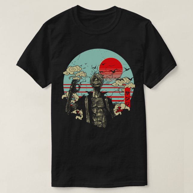 Sanji Vinröken T Shirt (Design framsida)