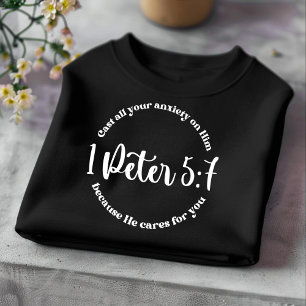Sänk all din ångest för manar och kvinnlig kristen t shirt