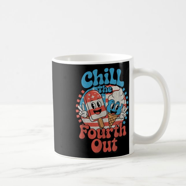 Sänk den fjärde roligt 4 juli patriotisk U Kaffemugg (Höger)