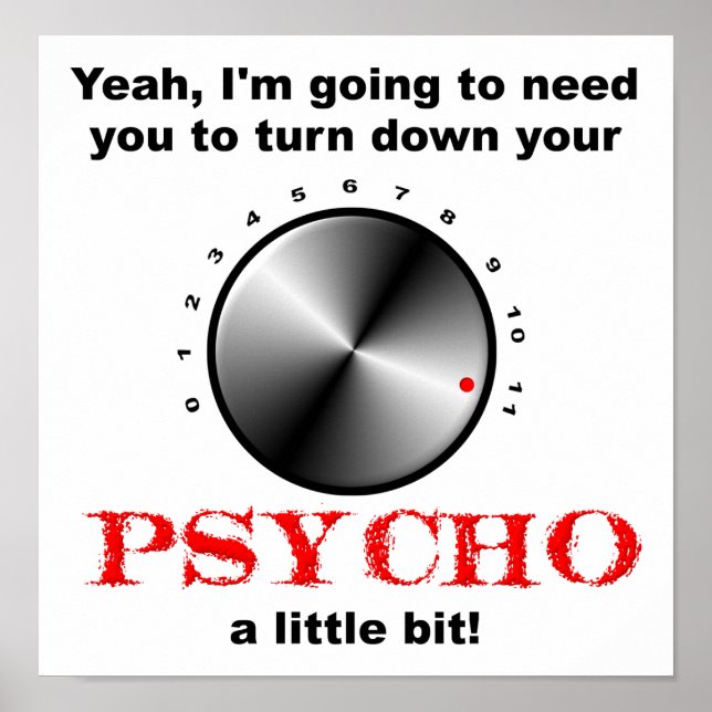Sänk den Psykopatiska Roliga Affischen Poster (Framsidan)
