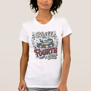 Sänk fjärde juli alligator patriotisk skjorta Des T Shirt