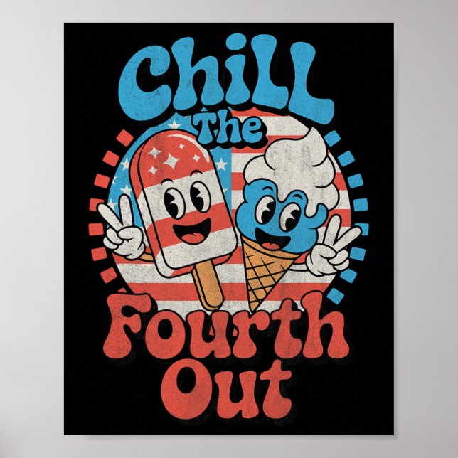 Sänk fjärde juli roligt 4 juli patriotiskt U Poster (Framsidan)