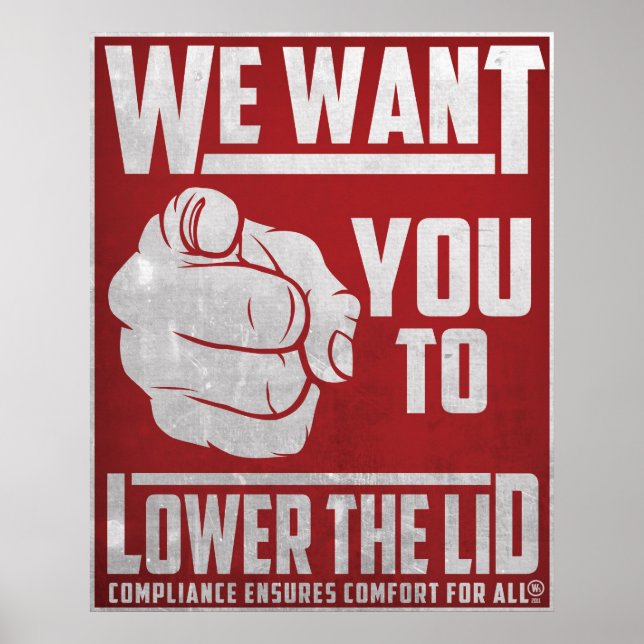 Sänk locket poster (Framsidan)