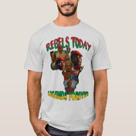 Sankara, Traoré & Lumumba Pan African map T-Shirt