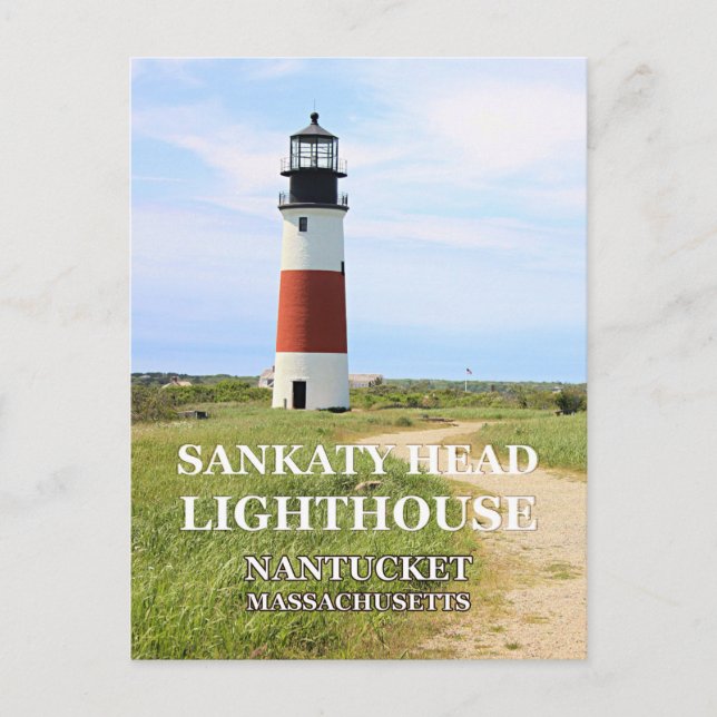 Sankaty Head Lighthouse, Nantucket MA vykort (Framsida)
