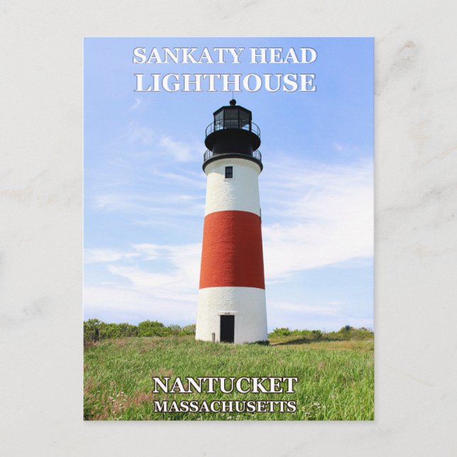 Sankaty Head Lighthouse, Nantucket MA vykort (Framsida)