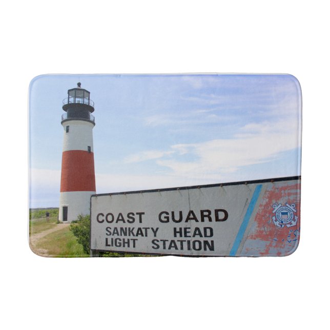 Sankaty Head Lighthouse, Nantucket MORSA Bath Mat Badrumsmatta (Framsidan)