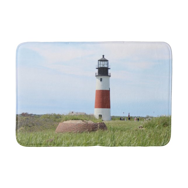 Sankaty Head Lighthouse, Nantucket MORSA Bath Mat Badrumsmatta (Framsidan)