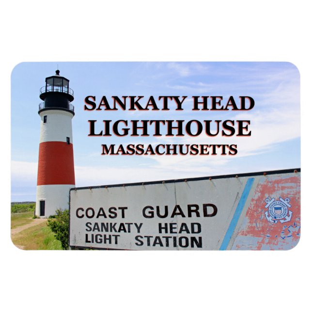 Sankaty Head Lighthouse, Nantucket MORSA Flex Magn Magnet (Horisontell)