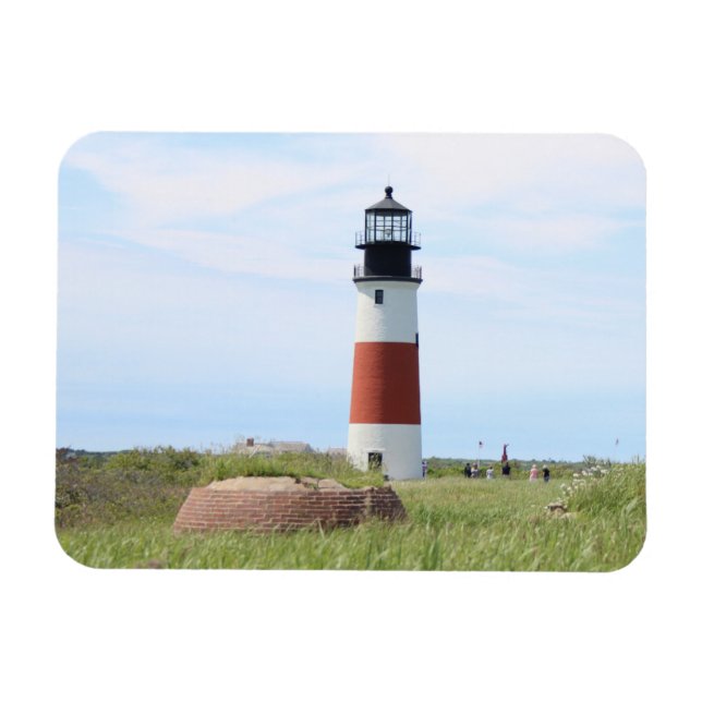 Sankaty Head Lighthouse, Nantucket MORSA Flex Magn Magnet (Horisontell)