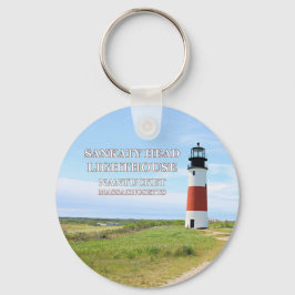 Sankaty Head Lighthouse, Nantucket MORSA Keychain Nyckelring