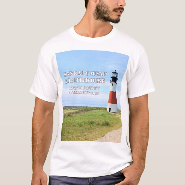 Sankaty Head Lighthouse, Nantucket MORSA T-Shirt (Framsida)