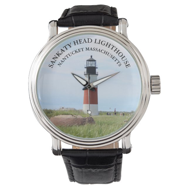 Sankaty Head Lighthouse, Nantucket MORSA Watch Wat Armbandsur (Framsida)