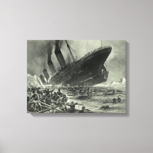 Sänkning av RMS Titanic Canvastryck