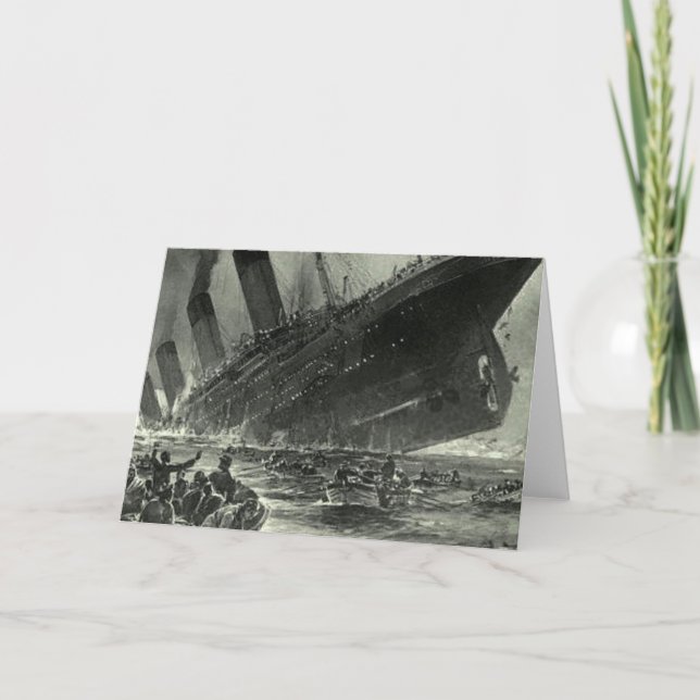 Sänkning av RMS Titanic Kort (Framsida)