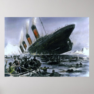 Sänkning RMS Titanic Poster