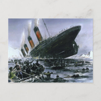 Sänkning RMS Titanic Vykort