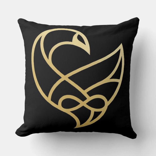 Sankofa Ascension Sankofa Bird Throw Pillow Kudde (Framsida)