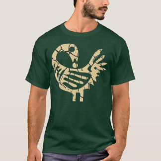 Sankofa Bird African Bird Simple Mönster Juneteent T Shirt