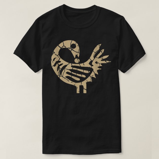 Sankofa Bird African Bird Simple Pattern Juneteent T Shirt (Design framsida)