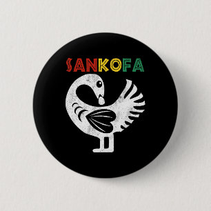 Sankofa Juneteelfte Ghana Adinkra Symbol Sankofa Knapp