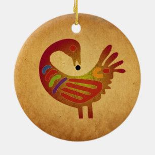 Sankofa prydnad julgransprydnad keramik