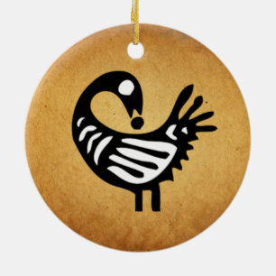 Sankofa prydnad julgransprydnad keramik