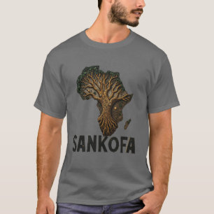 "Sankofa Spirit" firar svart arv,historia T Shirt