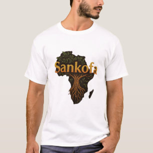 "Sankofa Spirit" firar svart arv,historia T Shirt