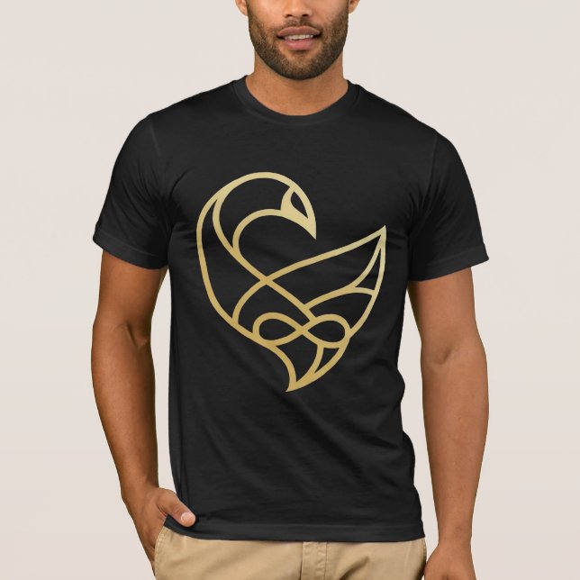 Sankofa Uppstigning Sankofa Fågel  T Shirt (Framsida)